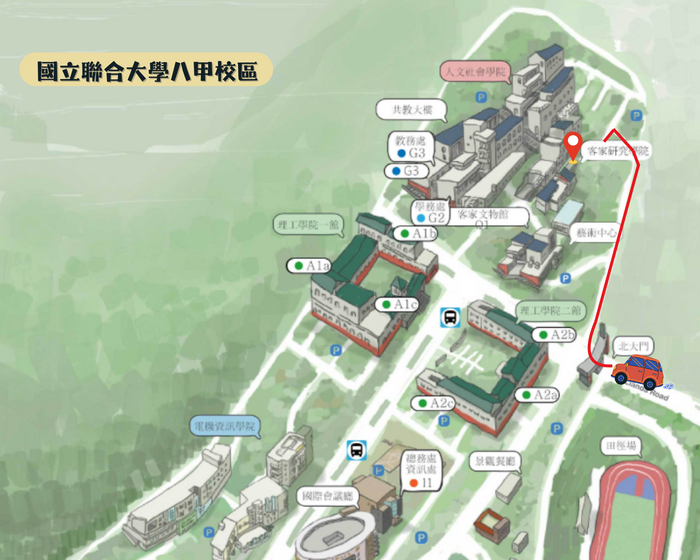 校內所在位置3D地圖圖片