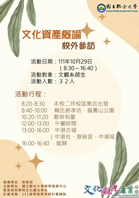 111-10-29文化資產解說
