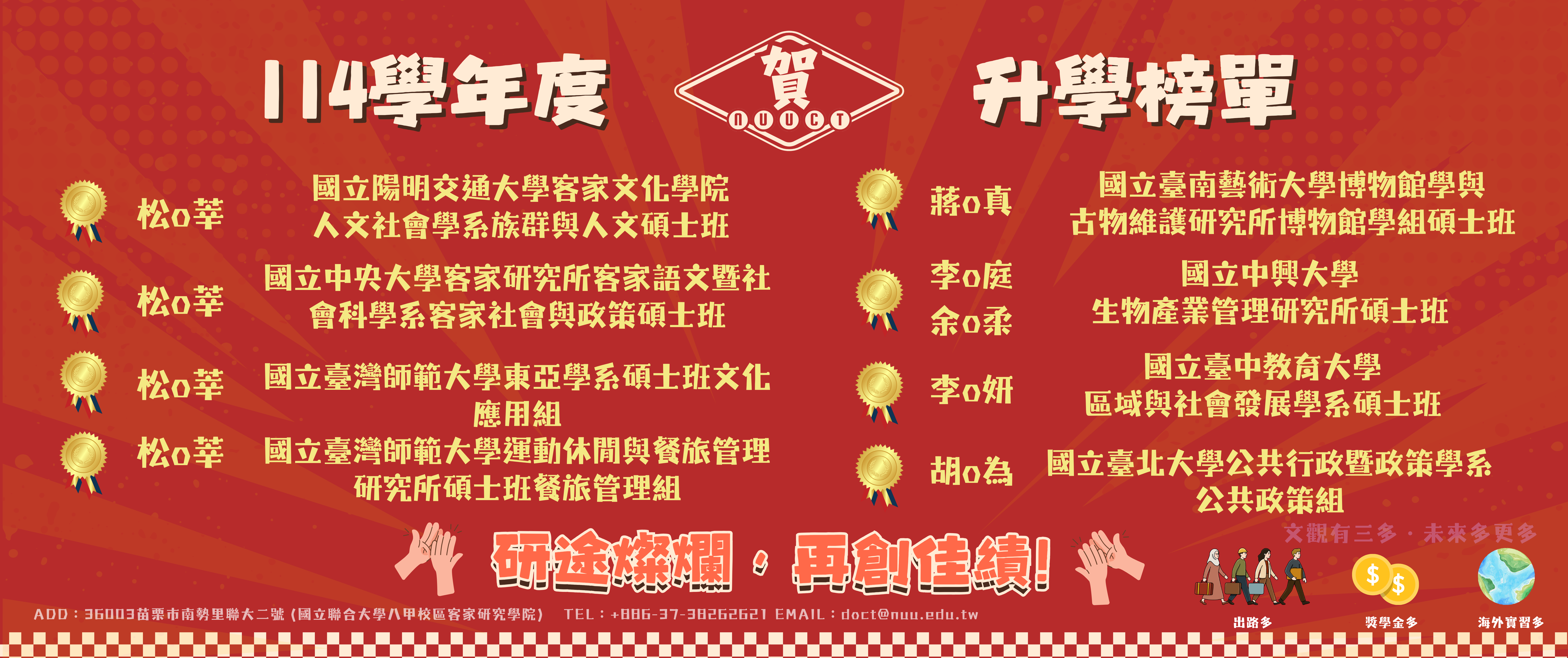 115學年度升學榜單