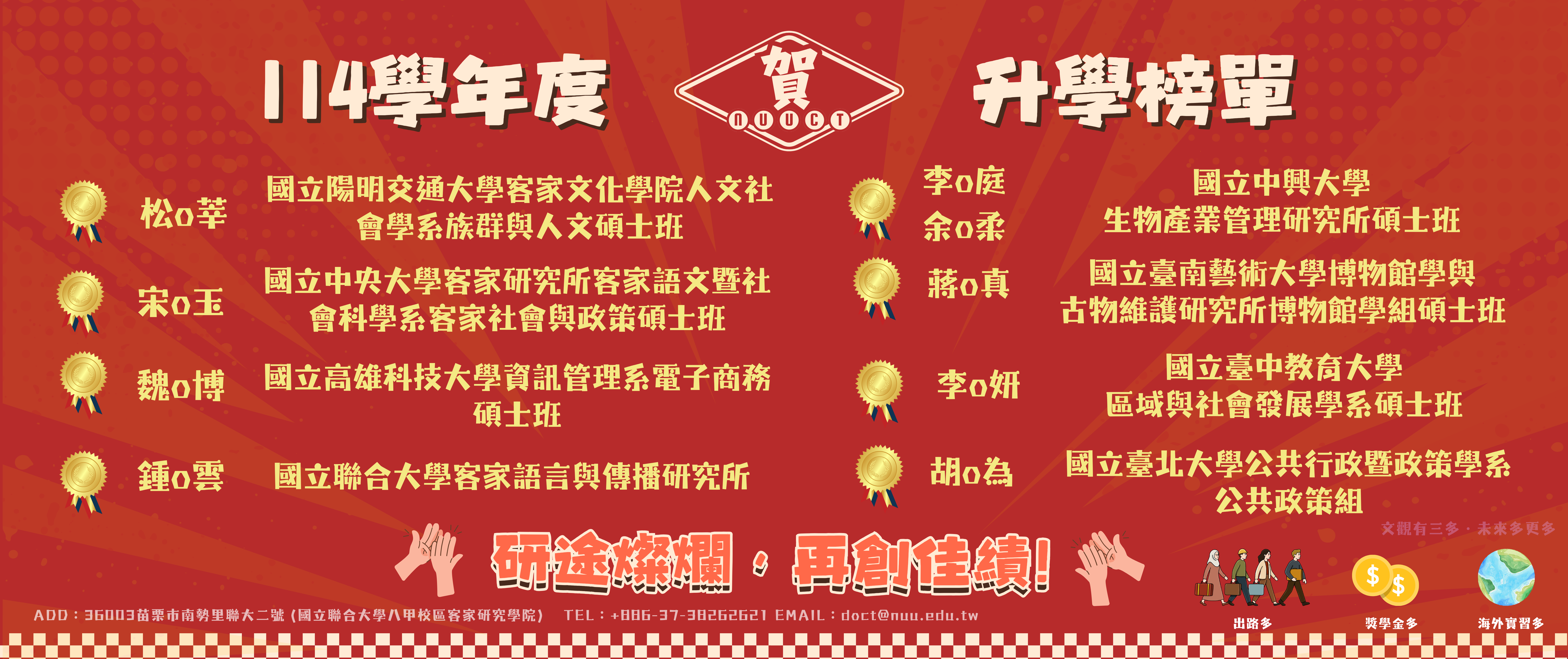 115學年度升學榜單